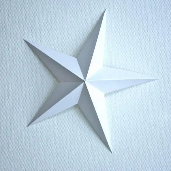 DIY Navideño: Estrellas de cinco puntas - Paperblog