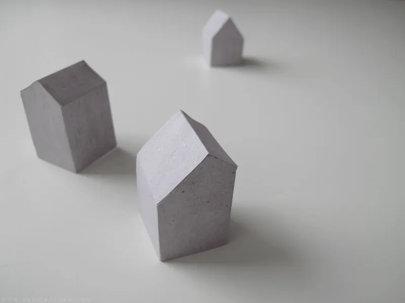 DIY PAPER HOUSES | DESIGN AND FORM