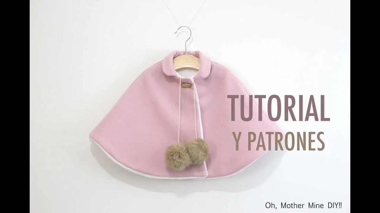 DIY Patrones gratis ABRIGO CAPA DE NIÑA - YouTube