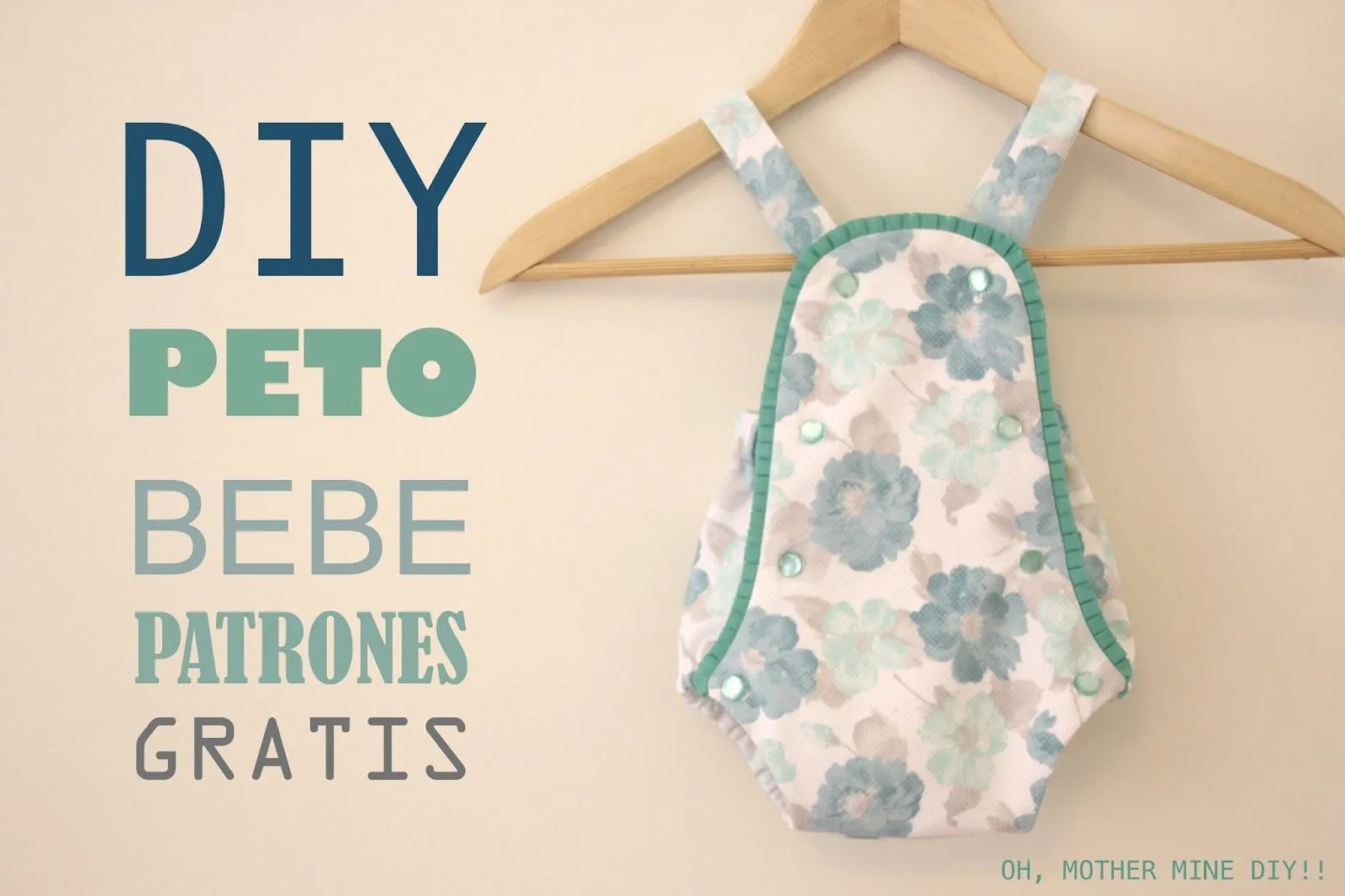 DIY Peto PELELE de bebe (patrones gratis) | Handbox Craft Lovers ...