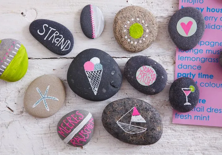 DIY: piedras de colores | Estilo Escandinavo