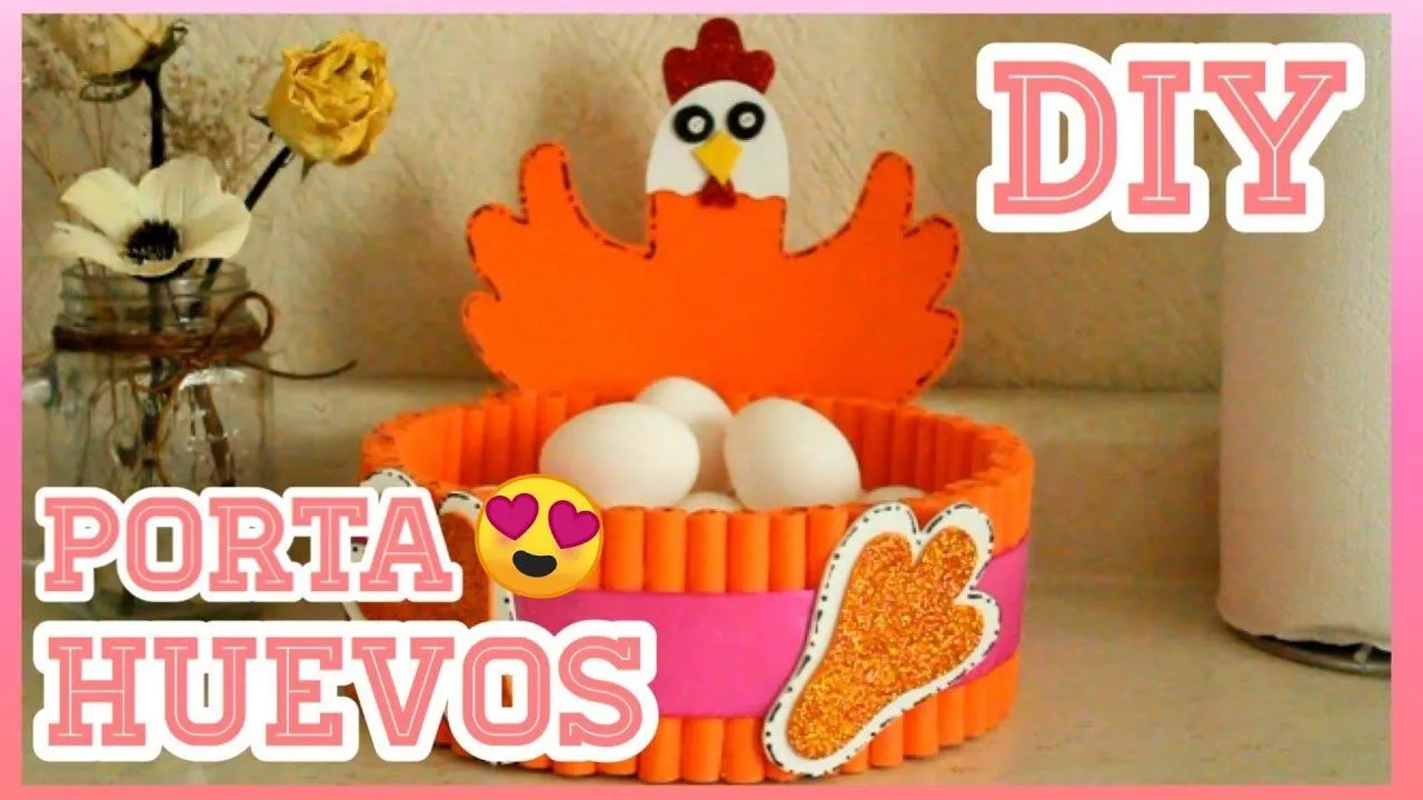 DIY || PORTA HUEVOS DE GALLINA || HERMOSA Y FÁCIL CREACIÓN. - YouTube