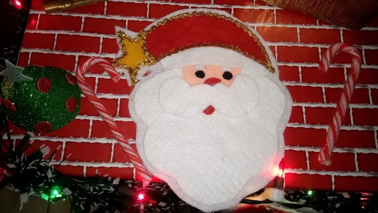 DIY SANTA CLAUS PAPA NOEL EN FIELTRO (MOLDES) QUITZIA CARDENAS - YouTube