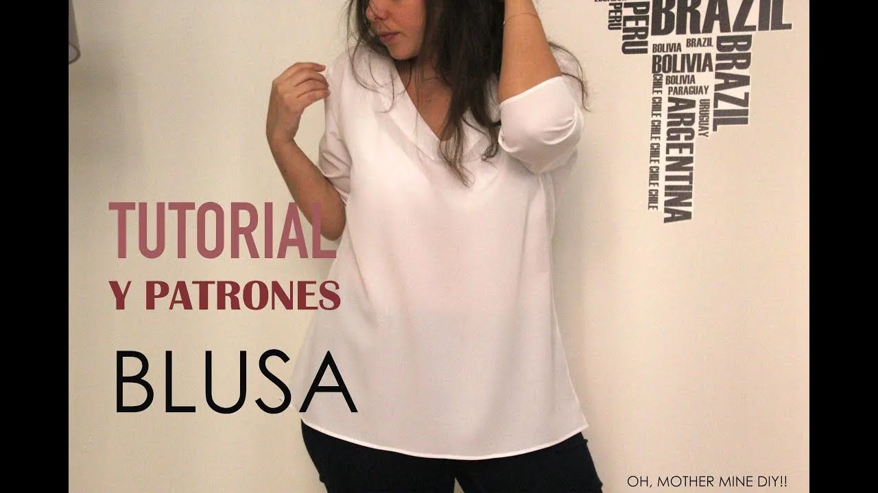 DIY Tutorial: Blusa básica (patrones gratis) - YouTube