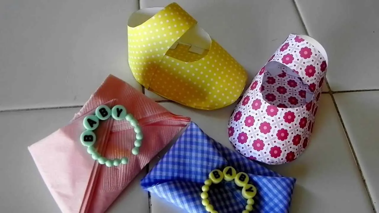 DIY- Zapatito de Bebe - Decoracion para Baby Shower ...