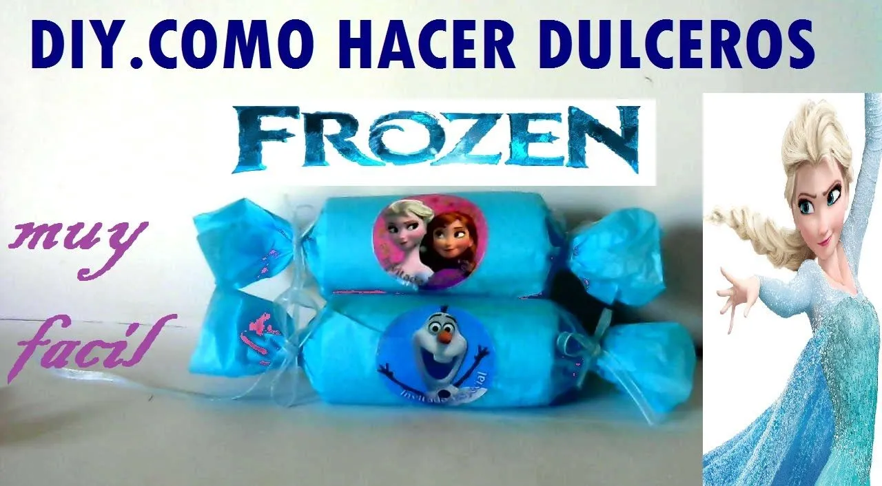 DIY.COMO HACER DULCERO FROZEN FACIL Y ECONOMICO - YouTube