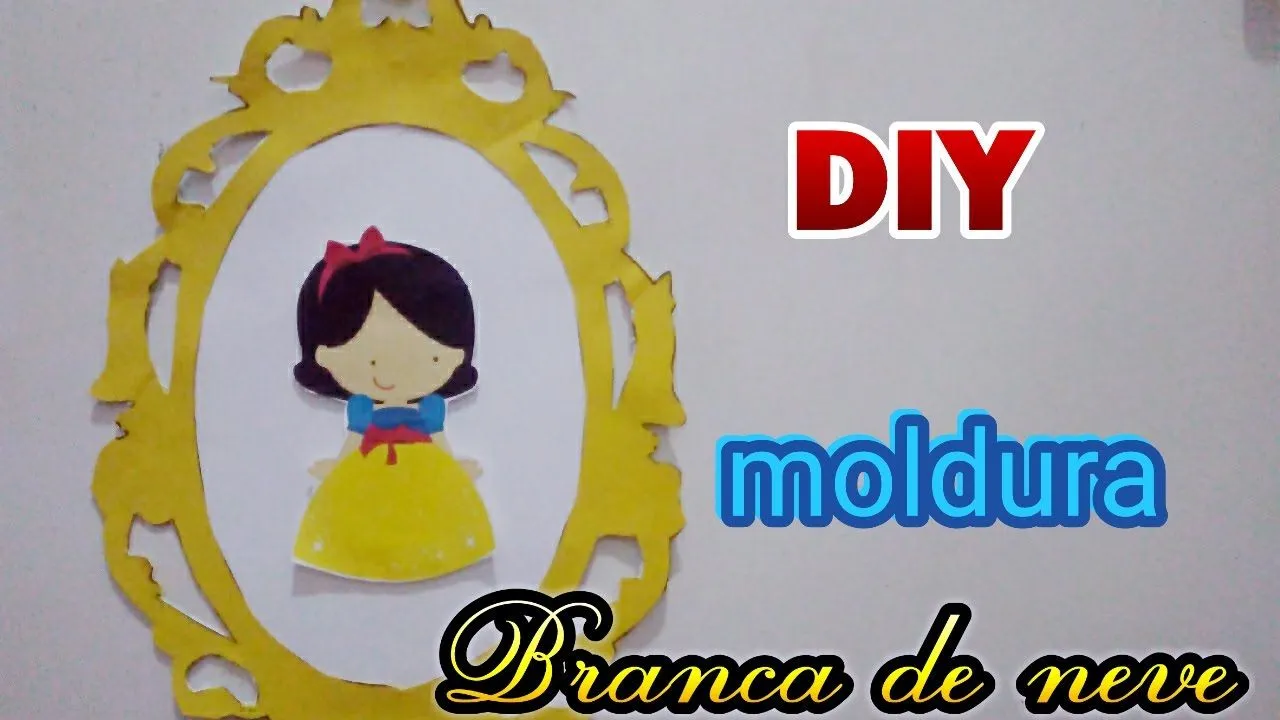 DIY:Como fazer moldura pra decorar festa/Branca de neve - YouTube