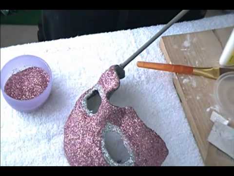 DIY♥Mascara o antifaz p.3 (decoracion de la mascara o antifaz ...