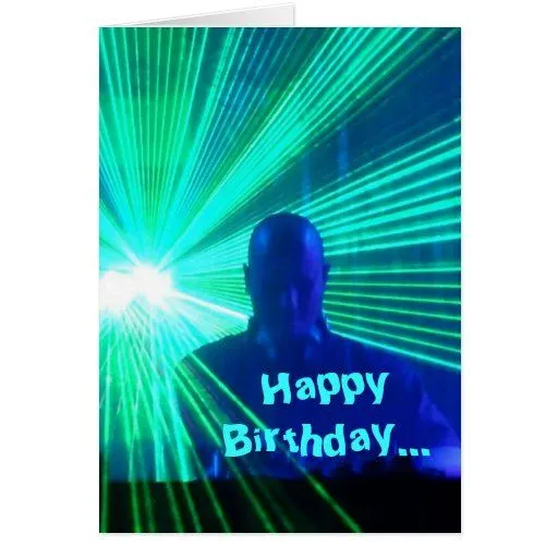 DJ en las cubiertas - tarjeta de cumpleaños | Zazzle