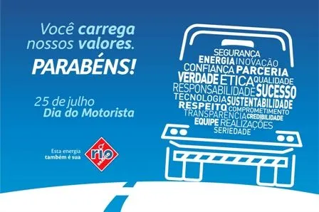 Dia do Motorista | 25 de julho | Distribuidora Rio Branco