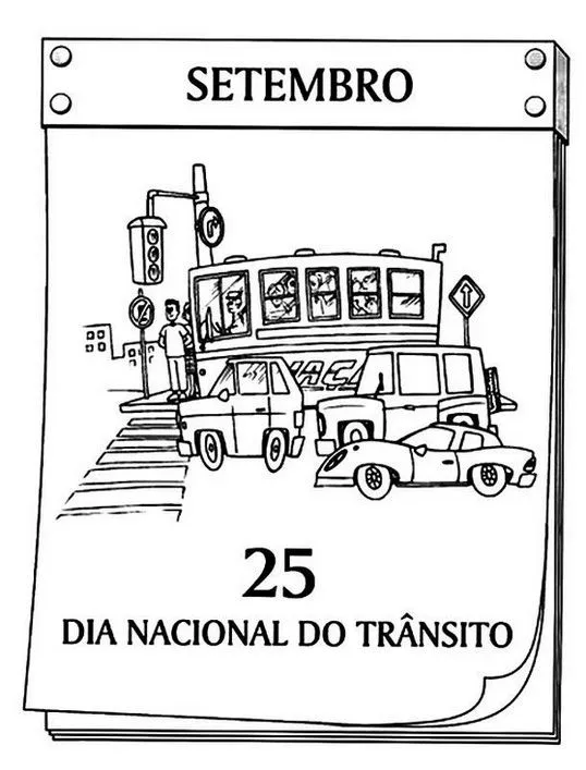 DIA DO TRÂNSITO - 35 ATIVIDADES E DESENHOS COLORIR PINTAR IMPRIMIR ...