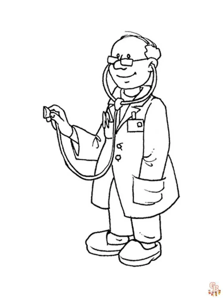 Doctor dibujos para colorear para niños - GBcolorear