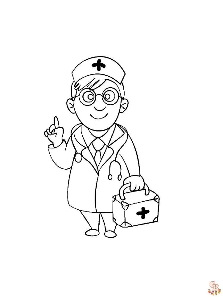 Doctor dibujos para colorear para niños - GBcolorear