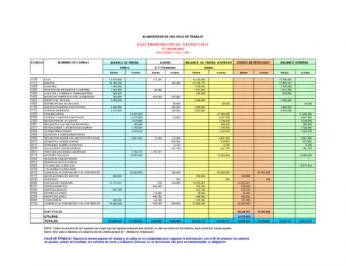 Documento Elaboración de Hoja de Trabajo, Balance General y Estado ...