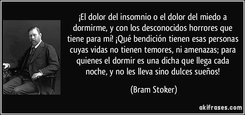 El dolor del insomnio o el dolor del miedo a dormirme, y con...