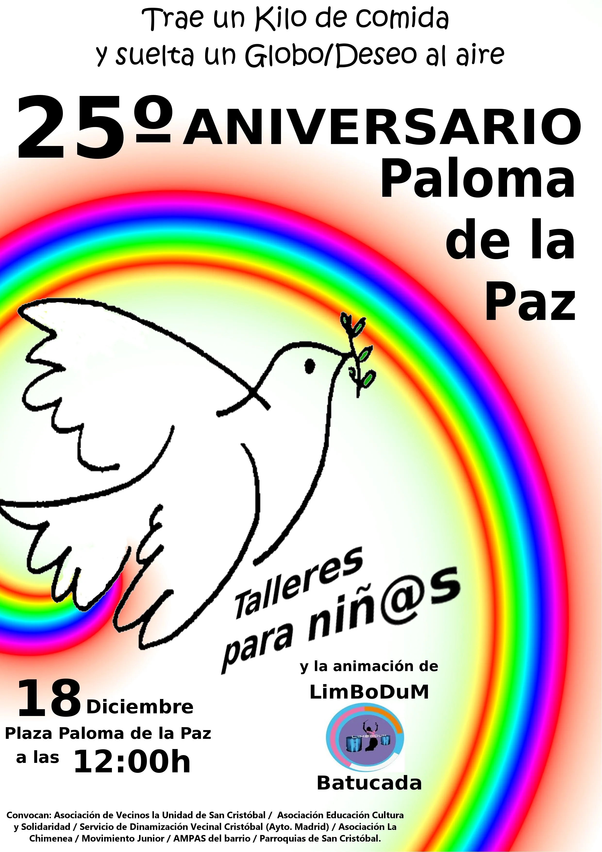 Domingo 18-D //\ 25º Aniversario Paloma Paz \// 12h (Op. KILO ...