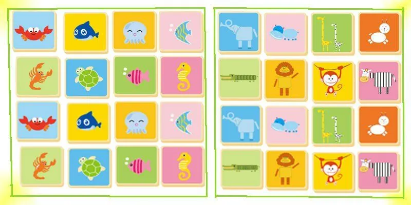 Domino de animales para imprimir - Imagui