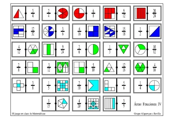 Que es el domino de fracciones - Imagui