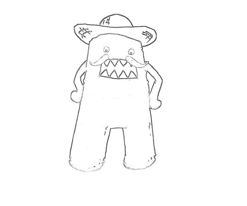 Domo Coloring Book Crokky Coloring Pages