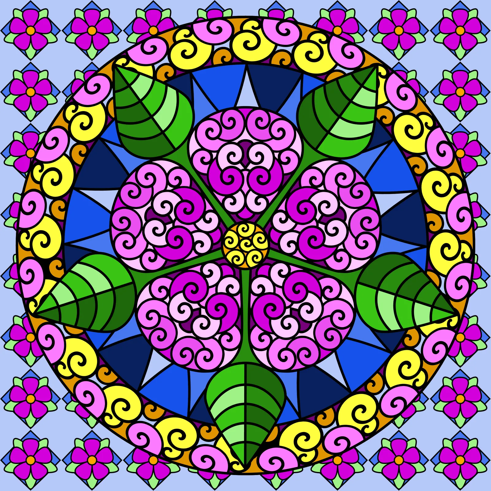 Mandalas-coloring pages