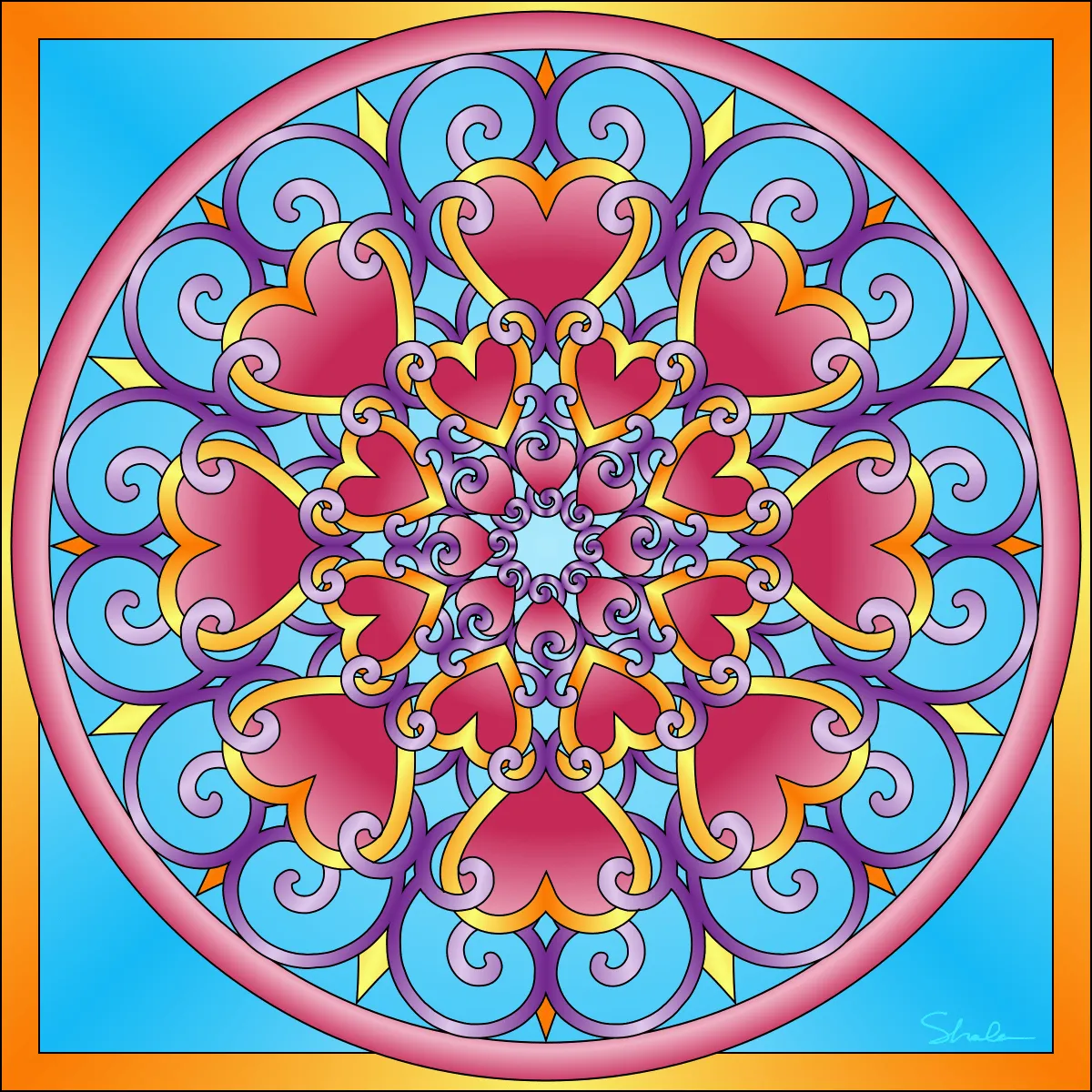 Don't Eat the Paste: Valentine Mandalas- coloring pages