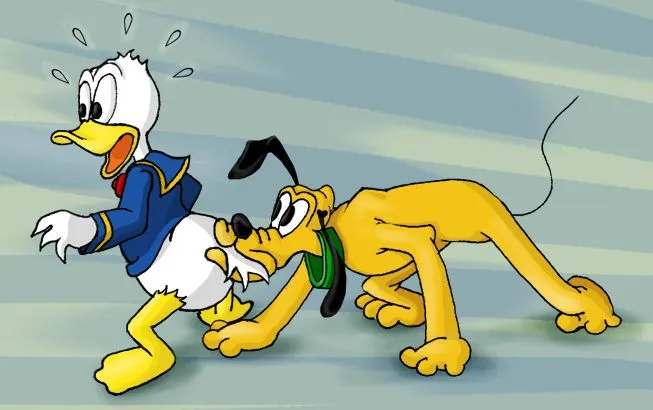 Donald and Pluto by coradee on DeviantArt
