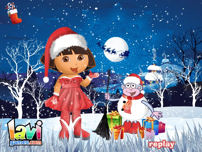 Dora Christmas Dresses by Lavigames on DeviantArt