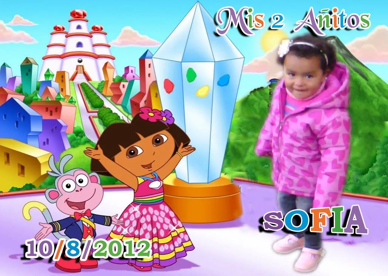 Diseño y Creaciones: IMAN CUMPLEAÑOS DORA LA EXPLORADORA