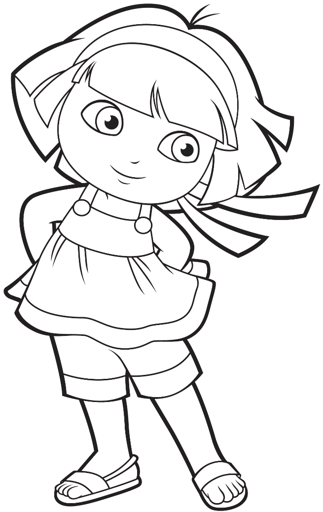 Dora la exploradora para colorear, Juegos de pintar a dora