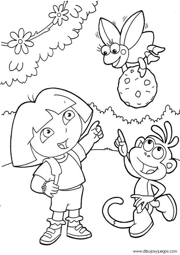 dora-la-exploradora-059 | Dibujos y juegos, para pintar y colorear