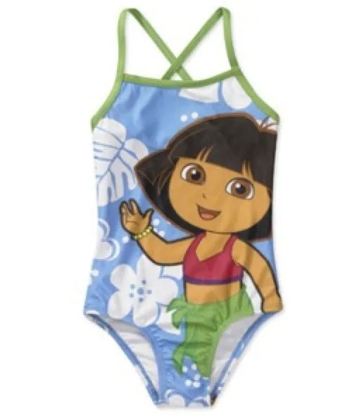 Dora The Explorer Swimsuit image - vector clip art online, royalty ...