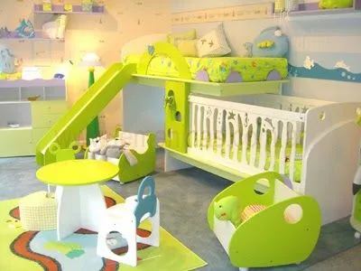 DORMITORIO DE BEBES: DORMITORIO DE BEBES VERDE - CUNA PARA BEBES ...