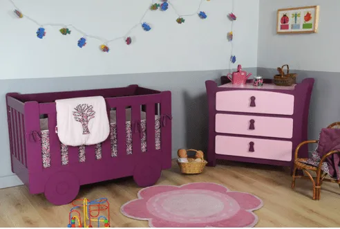 DORMITORIO DE BEBES: DORMITORIO MORADO PARA BEBES - DECORACIÓN DE ...
