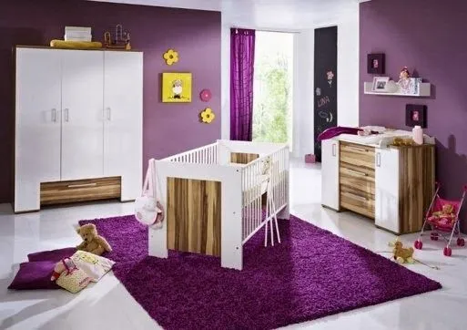 DORMITORIO DE BEBES: DORMITORIO MORADO PARA BEBES - DECORACIÓN DE ...