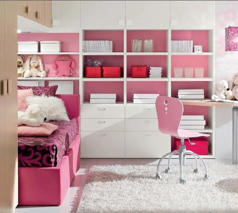 DORMITORIO FUCSIA ROSADO PARA NIÑAS Y JOVENCITAS CONVERTIBLE A ...