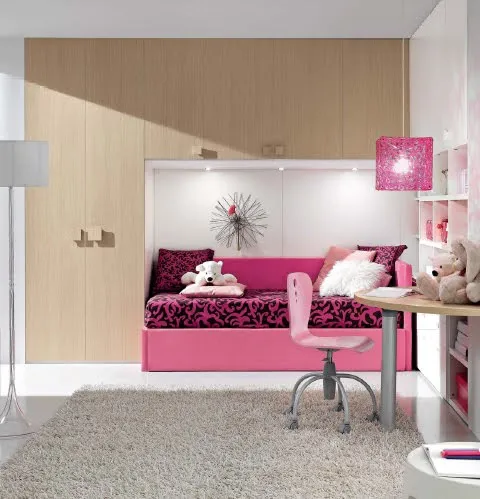 DORMITORIO FUCSIA ROSADO PARA NIÑAS Y JOVENCITAS CONVERTIBLE A ...