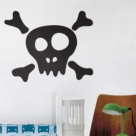 Calavera de pirata infantil - Imagui