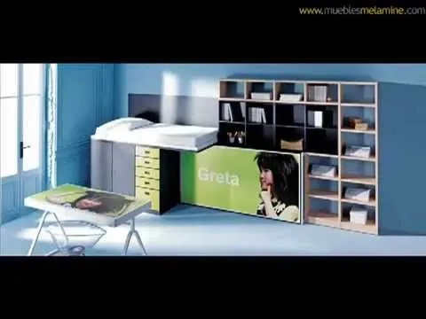 Dormitorios Muebles de Melamine - YouTube