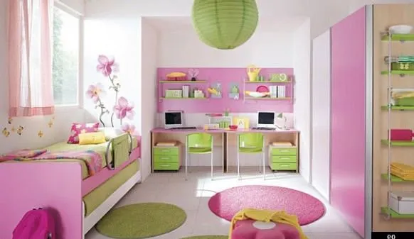 DORMITORIOS CON MUEBLES ROSA PARA NIÑAS | DORMITORIOS CON ESTILO