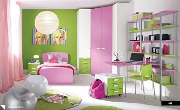 DORMITORIOS CON MUEBLES ROSA PARA NIÑAS | DORMITORIOS CON ESTILO