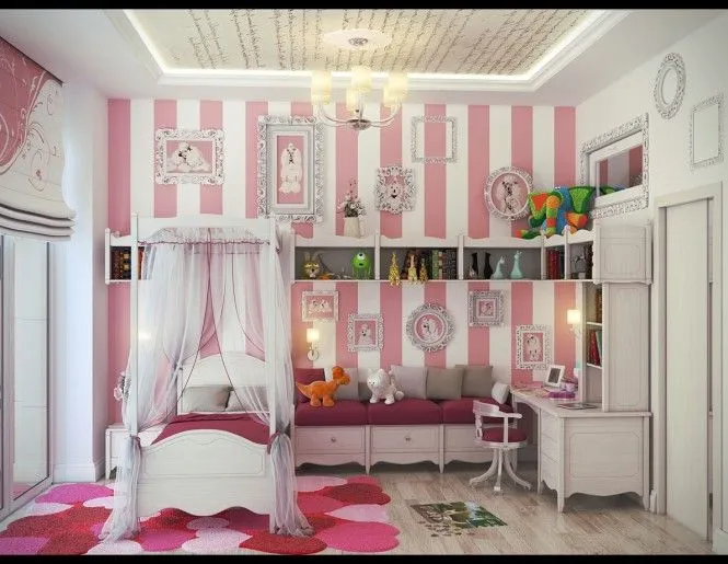 DORMITORIOS PARA NIÑAS ROMÁNTICAS | DORMITORIOS CON ESTILO