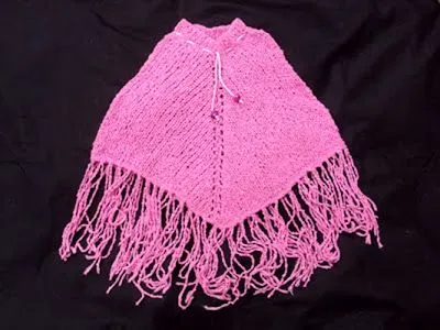 Dory´s Creaciones: Poncho Rosa: niña