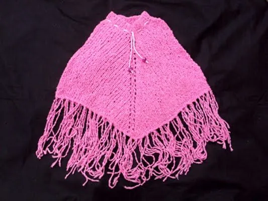 Dory´s Creaciones: Poncho Rosa: niña