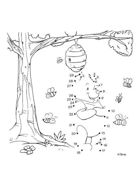 Winnie the pooh dot to dot dot to dot: winnie the pooh with the ...