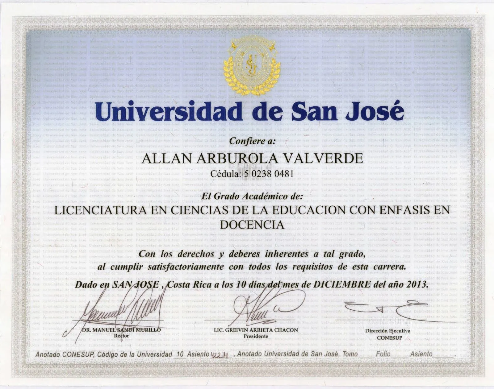 Dr. ALLAN ARBUROLA VALVERDE