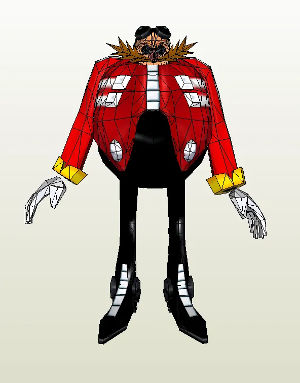 Dr. Eggman Papercraft ~ Paperkraft.net - Free Papercraft, Paper ...