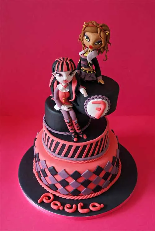 Draculaura y Clawdeen felicitan a Paula!!! | popscupsandcakes