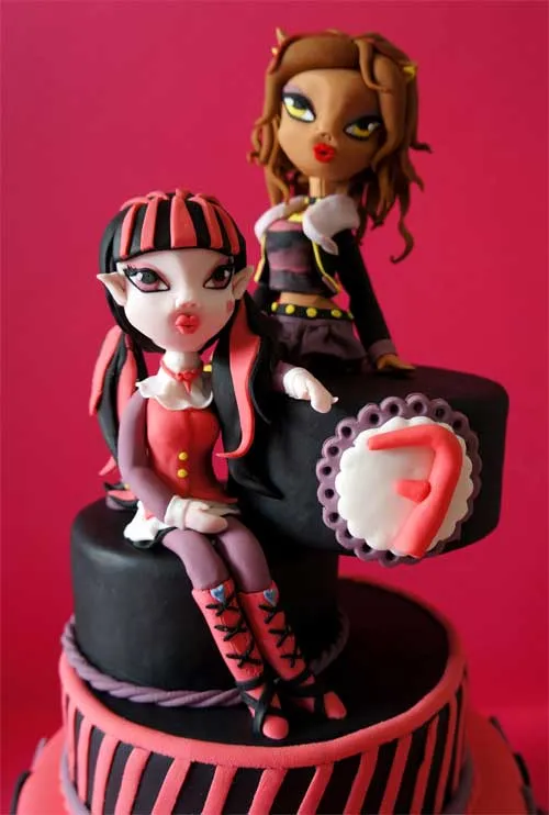 Draculaura y Clawdeen felicitan a Paula!!! | popscupsandcakes