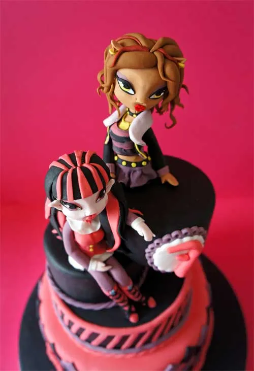 Draculaura y Clawdeen felicitan a Paula!!! | popscupsandcakes