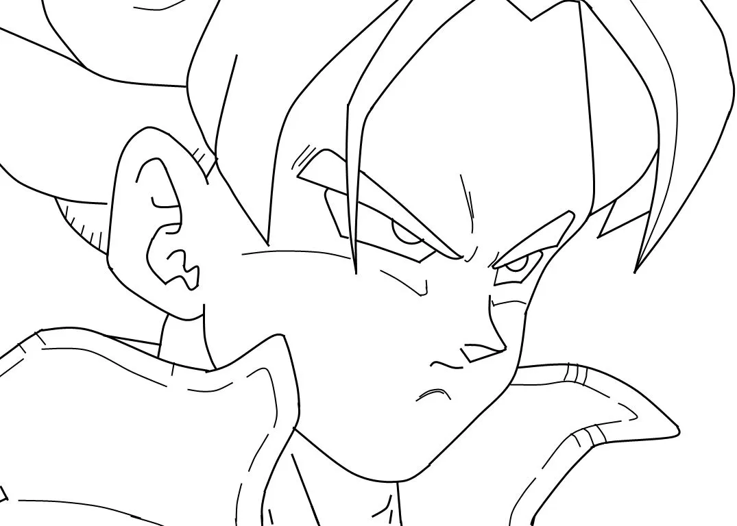 Dragon Ball Z Para Colorear Trunks